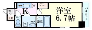 エスリード大阪上本町グリーズの物件間取画像